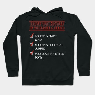 Nerd checklist Hoodie